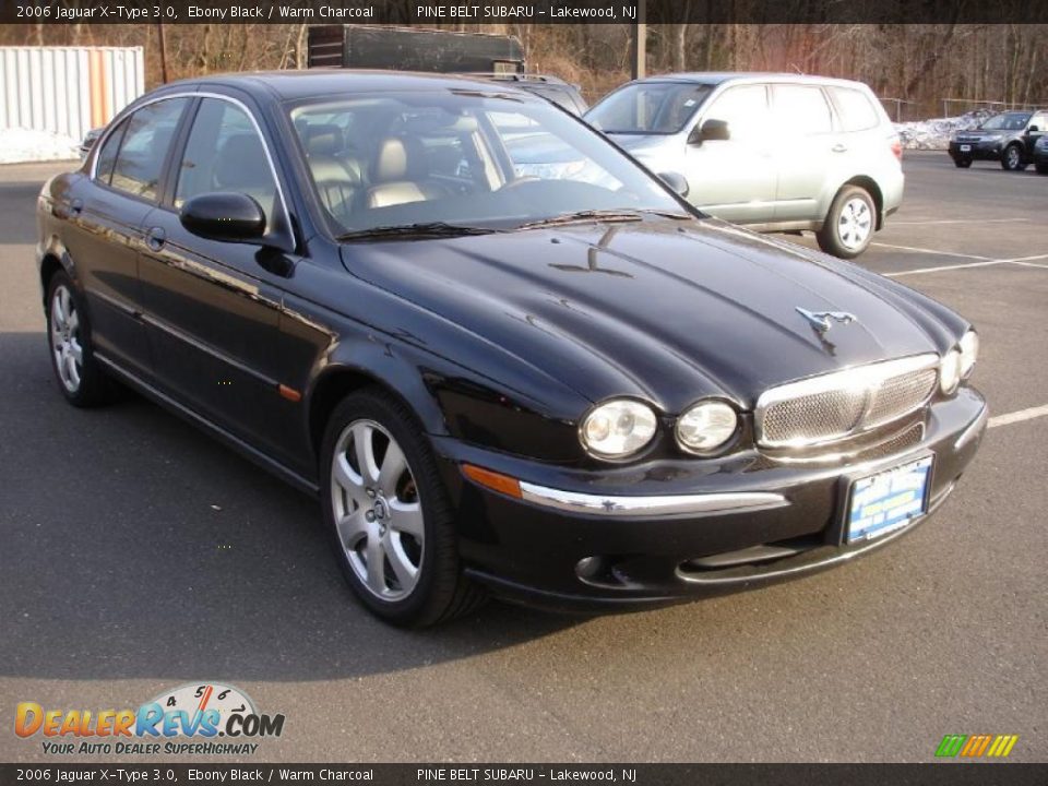 2006 Jaguar X-Type 3.0 Ebony Black / Warm Charcoal Photo #3