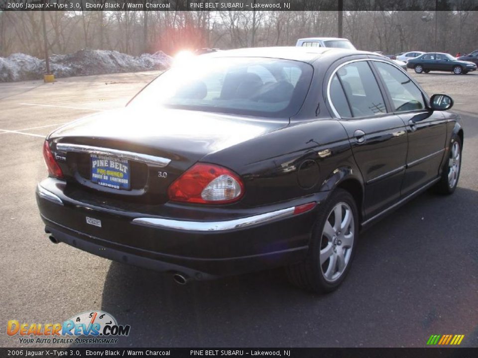 2006 Jaguar X-Type 3.0 Ebony Black / Warm Charcoal Photo #4
