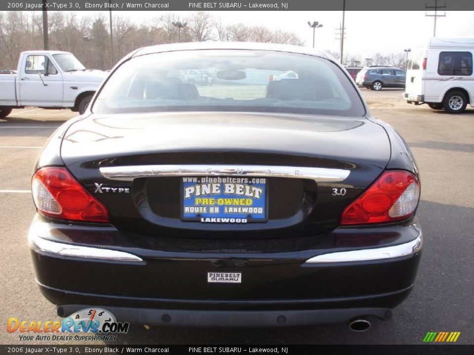 2006 Jaguar X-Type 3.0 Ebony Black / Warm Charcoal Photo #5
