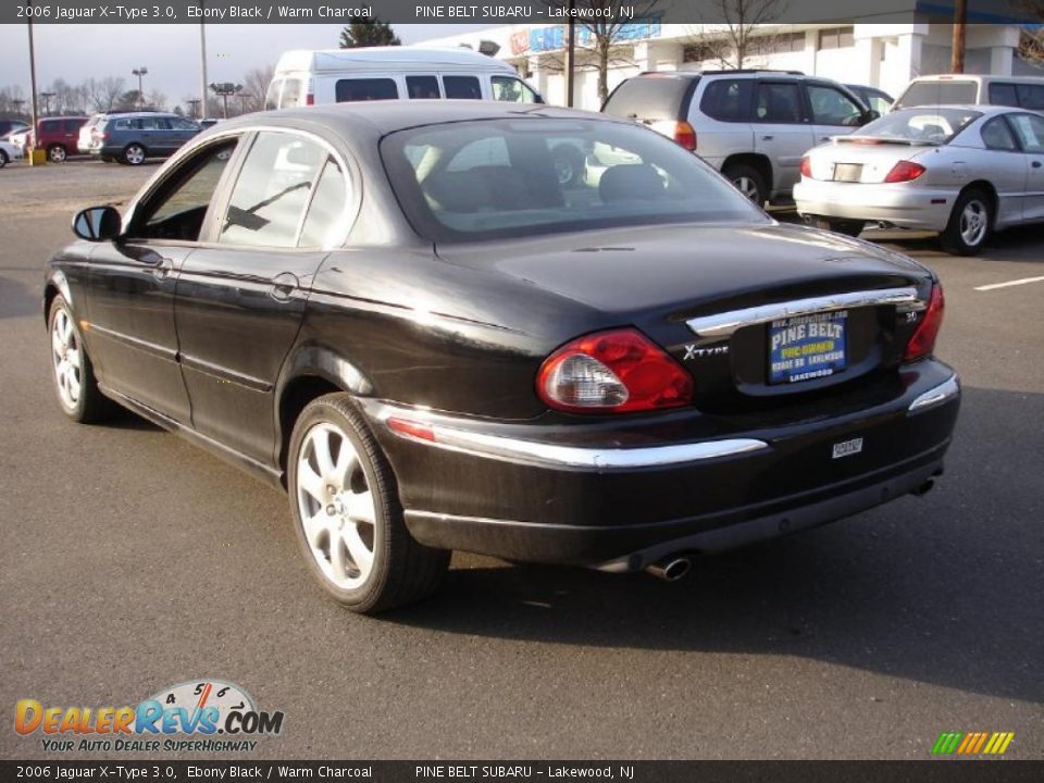 2006 Jaguar X-Type 3.0 Ebony Black / Warm Charcoal Photo #6