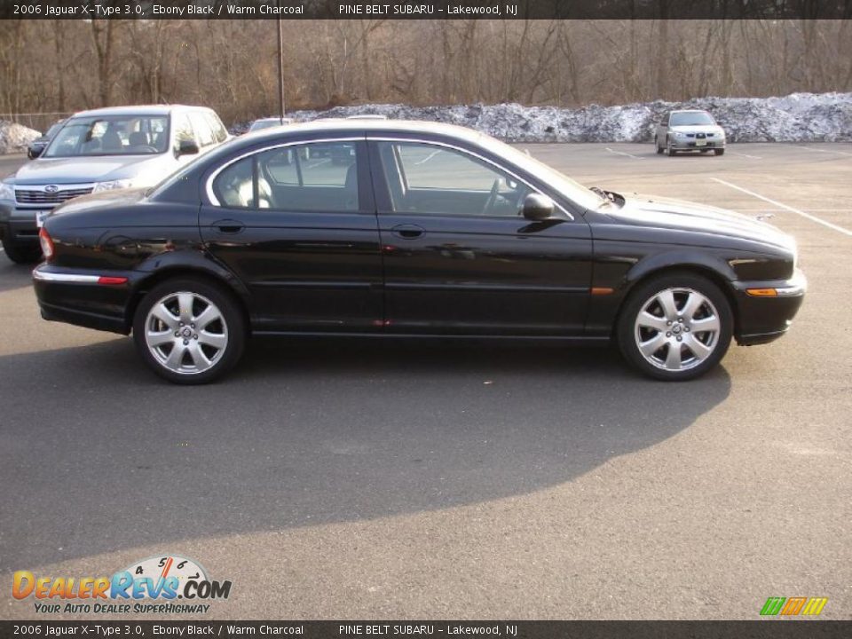 2006 Jaguar X-Type 3.0 Ebony Black / Warm Charcoal Photo #7