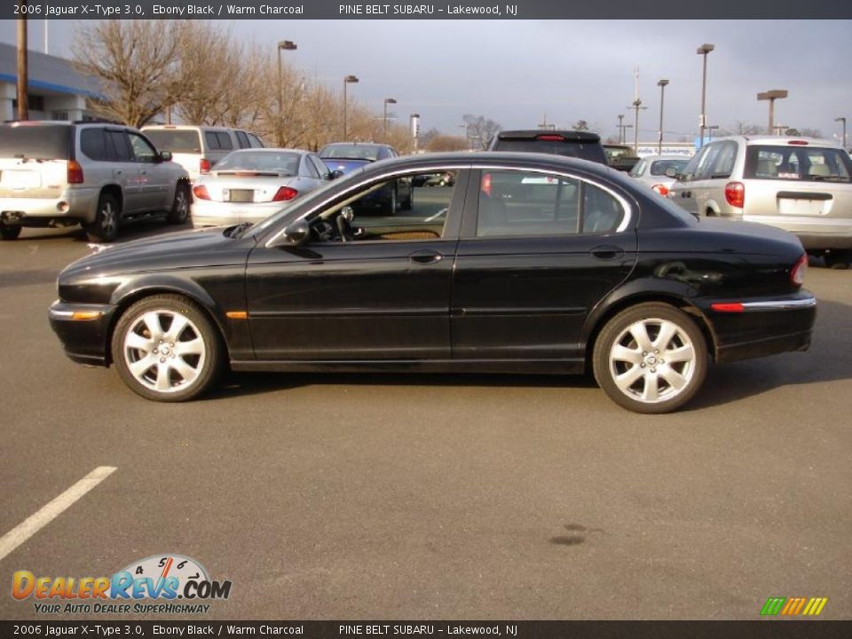 2006 Jaguar X-Type 3.0 Ebony Black / Warm Charcoal Photo #9