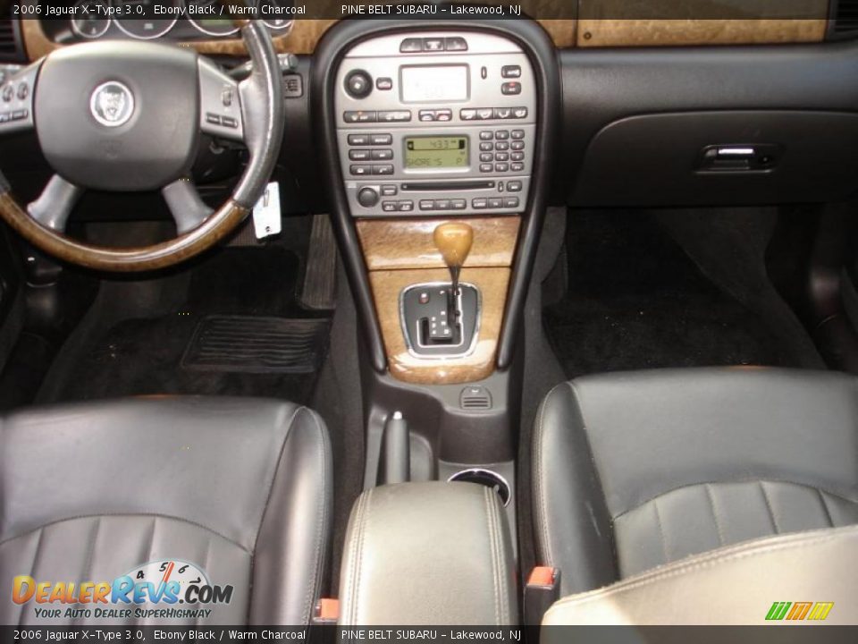 2006 Jaguar X-Type 3.0 Ebony Black / Warm Charcoal Photo #13