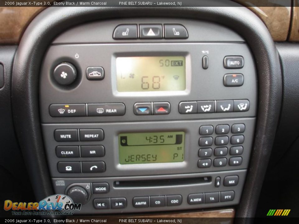 2006 Jaguar X-Type 3.0 Ebony Black / Warm Charcoal Photo #16