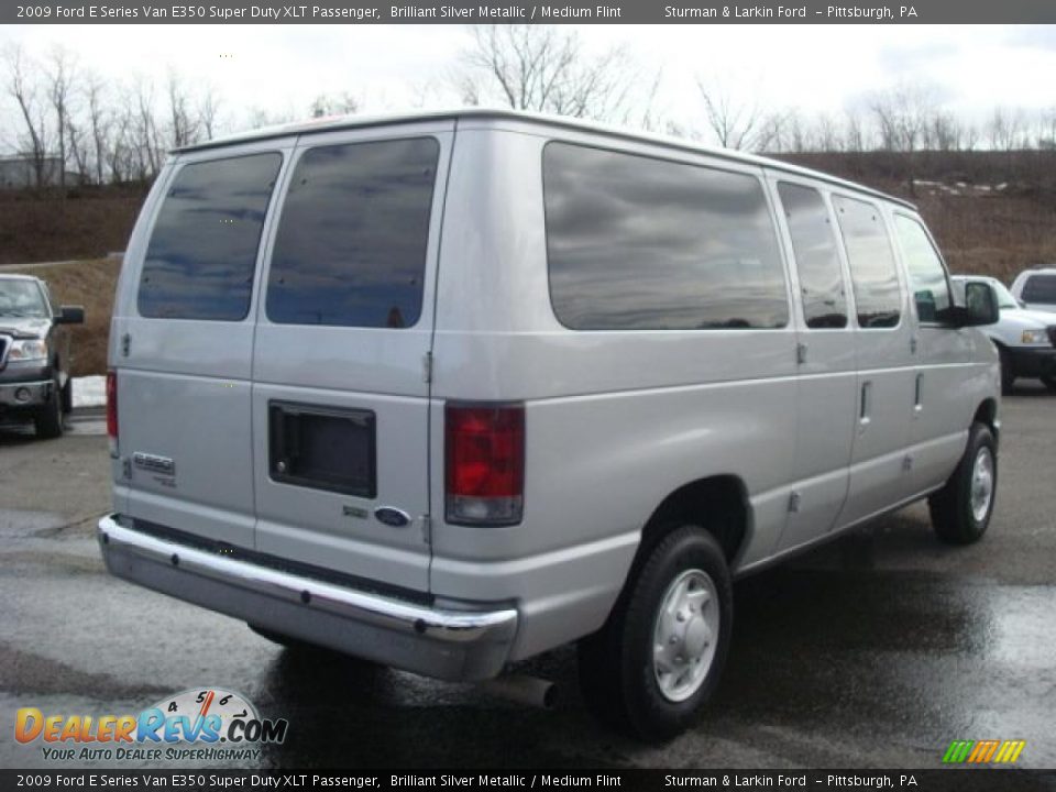 2009 Ford E Series Van E350 Super Duty XLT Passenger Brilliant Silver Metallic / Medium Flint Photo #3