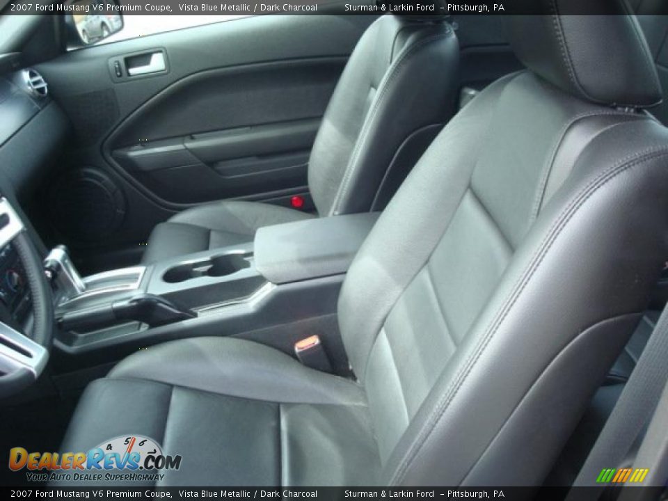2007 Ford Mustang V6 Premium Coupe Vista Blue Metallic / Dark Charcoal Photo #7