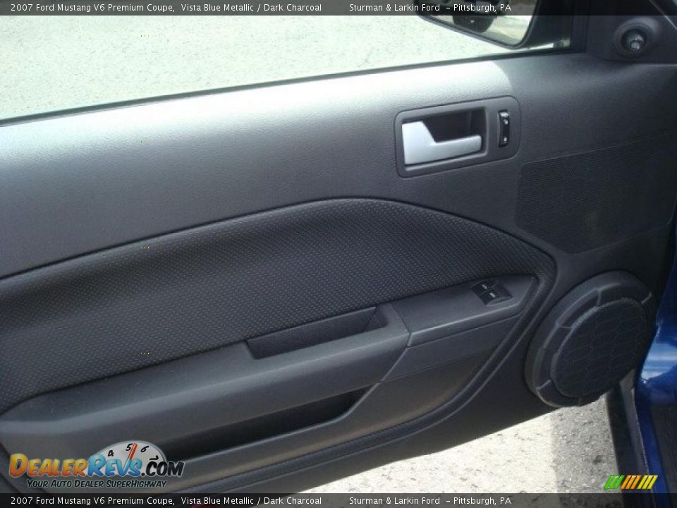 2007 Ford Mustang V6 Premium Coupe Vista Blue Metallic / Dark Charcoal Photo #14