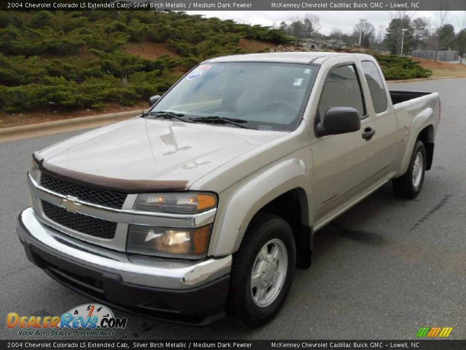 2004 Chevrolet Colorado LS Extended Cab Silver Birch Metallic / Medium Dark Pewter Photo #1