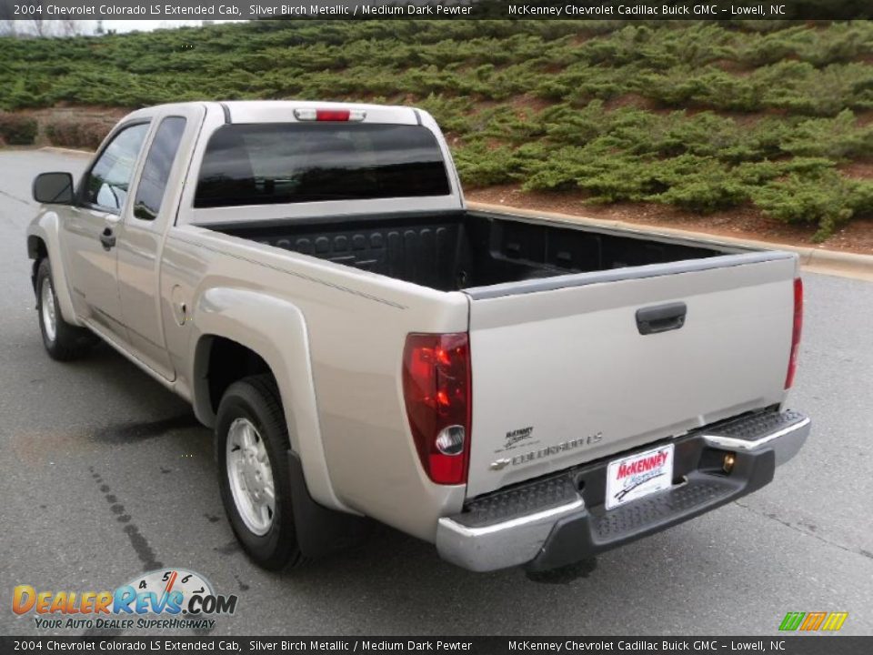 2004 Chevrolet Colorado LS Extended Cab Silver Birch Metallic / Medium Dark Pewter Photo #2