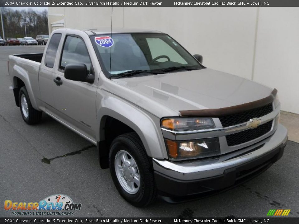 2004 Chevrolet Colorado LS Extended Cab Silver Birch Metallic / Medium Dark Pewter Photo #5