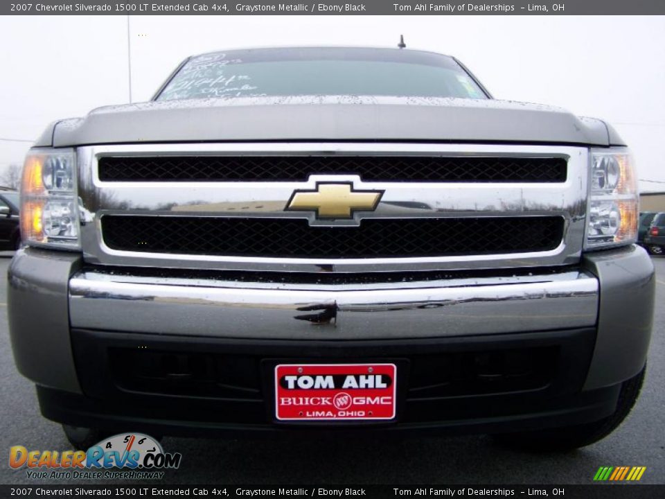 2007 Chevrolet Silverado 1500 LT Extended Cab 4x4 Graystone Metallic / Ebony Black Photo #3