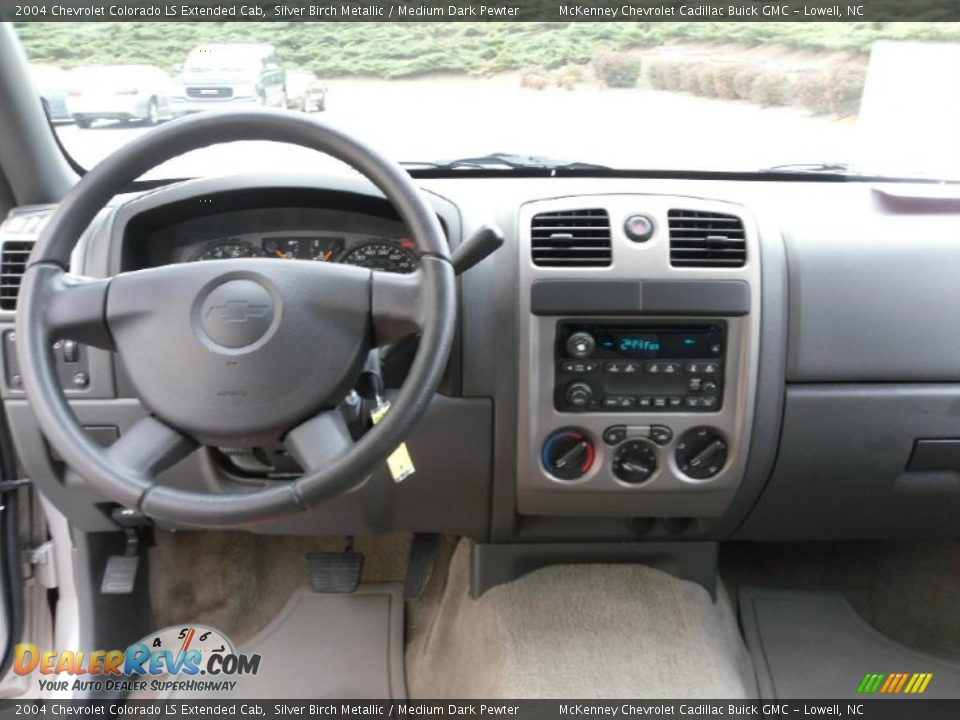 2004 Chevrolet Colorado LS Extended Cab Silver Birch Metallic / Medium Dark Pewter Photo #13