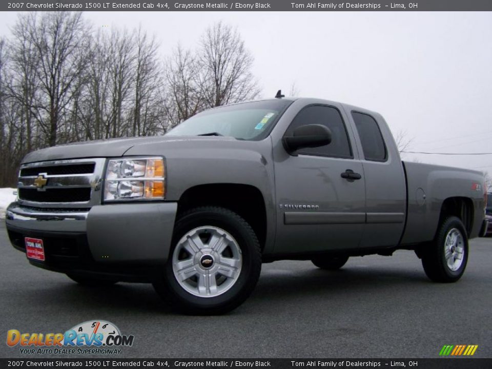 2007 Chevrolet Silverado 1500 LT Extended Cab 4x4 Graystone Metallic / Ebony Black Photo #5