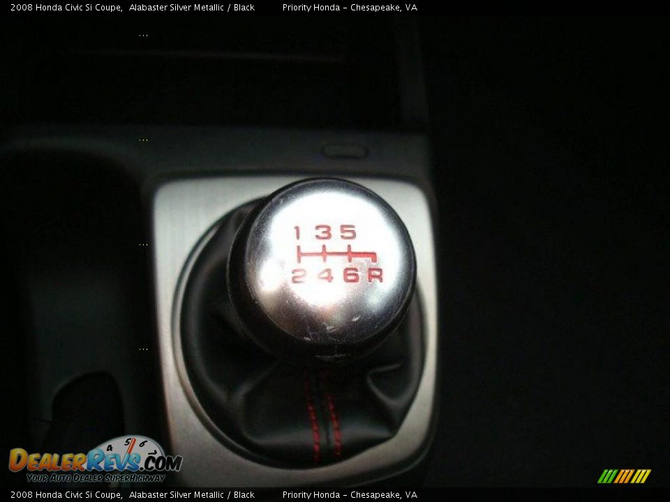 2008 Honda Civic Si Coupe Alabaster Silver Metallic / Black Photo #18