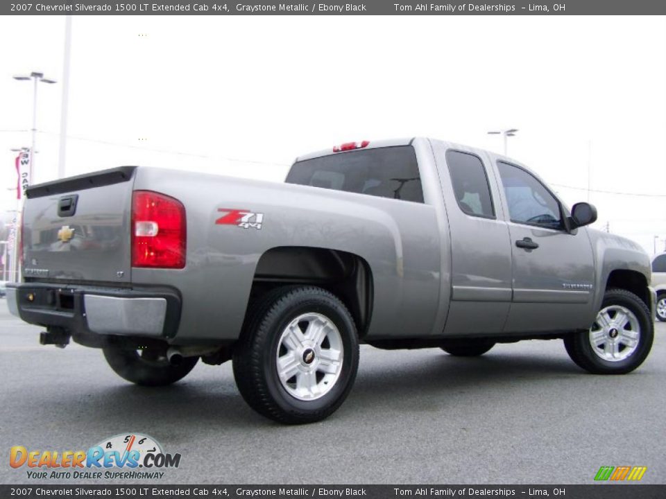 2007 Chevrolet Silverado 1500 LT Extended Cab 4x4 Graystone Metallic / Ebony Black Photo #7