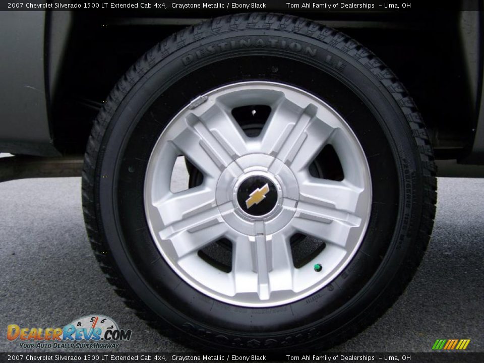 2007 Chevrolet Silverado 1500 LT Extended Cab 4x4 Graystone Metallic / Ebony Black Photo #8