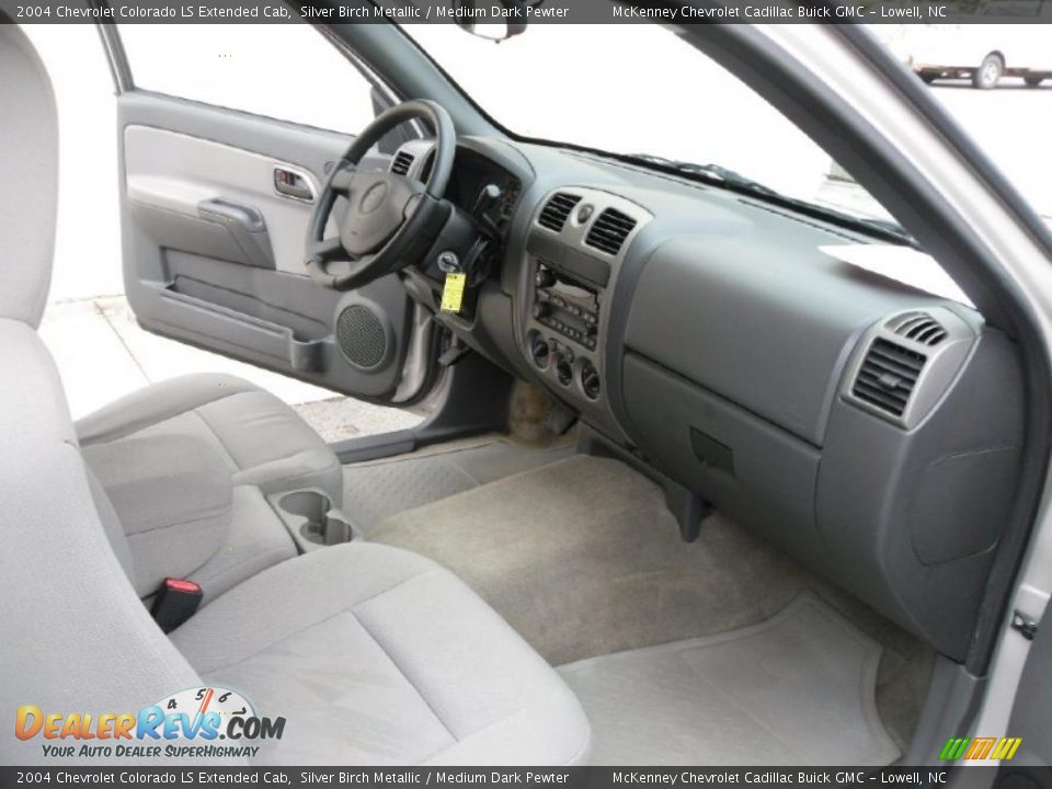2004 Chevrolet Colorado LS Extended Cab Silver Birch Metallic / Medium Dark Pewter Photo #18