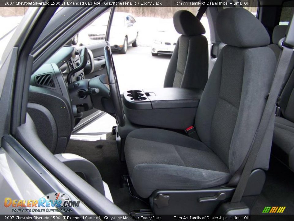2007 Chevrolet Silverado 1500 LT Extended Cab 4x4 Graystone Metallic / Ebony Black Photo #9