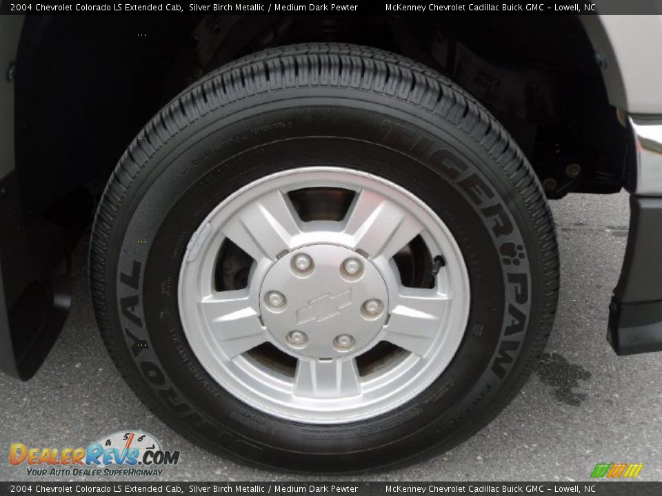 2004 Chevrolet Colorado LS Extended Cab Silver Birch Metallic / Medium Dark Pewter Photo #20