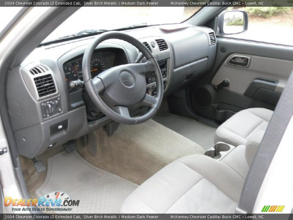 2004 Chevrolet Colorado LS Extended Cab Silver Birch Metallic / Medium Dark Pewter Photo #23