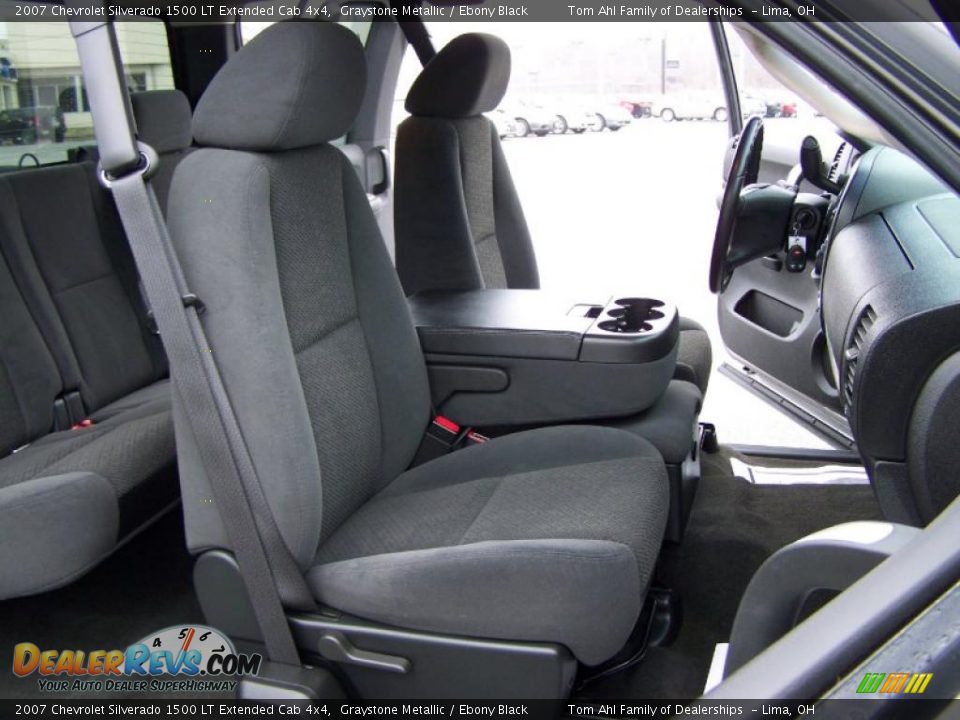2007 Chevrolet Silverado 1500 LT Extended Cab 4x4 Graystone Metallic / Ebony Black Photo #15
