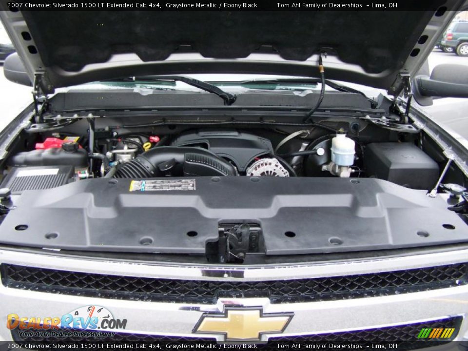 2007 Chevrolet Silverado 1500 LT Extended Cab 4x4 Graystone Metallic / Ebony Black Photo #17