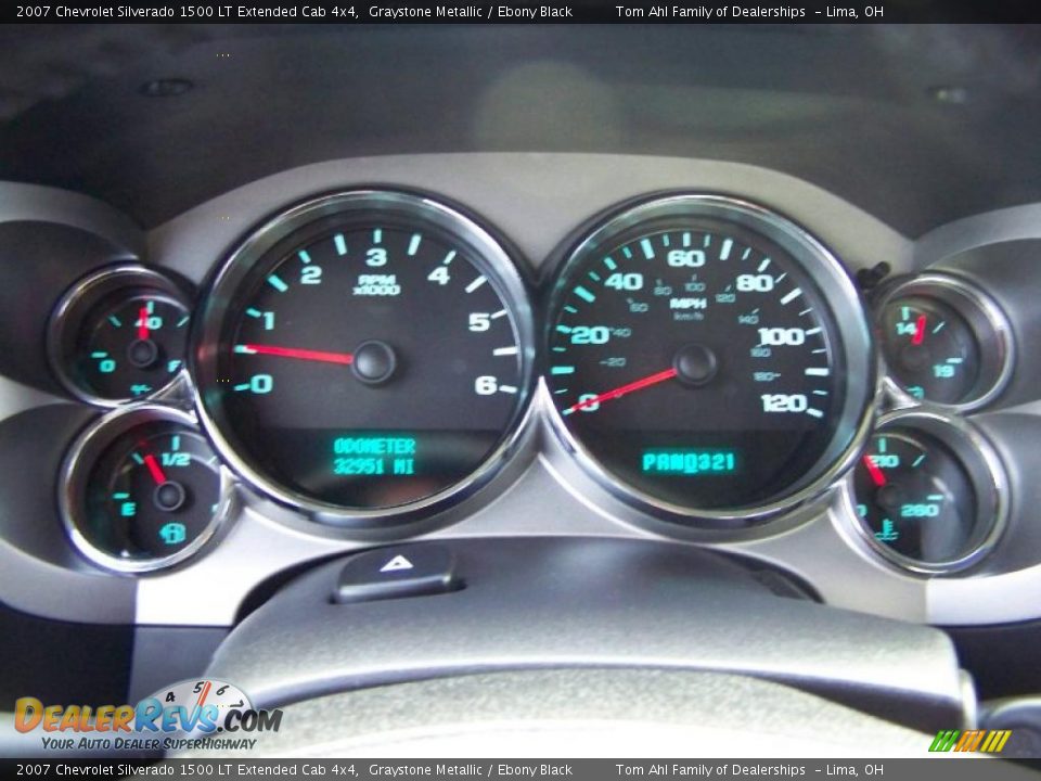2007 Chevrolet Silverado 1500 LT Extended Cab 4x4 Graystone Metallic / Ebony Black Photo #18