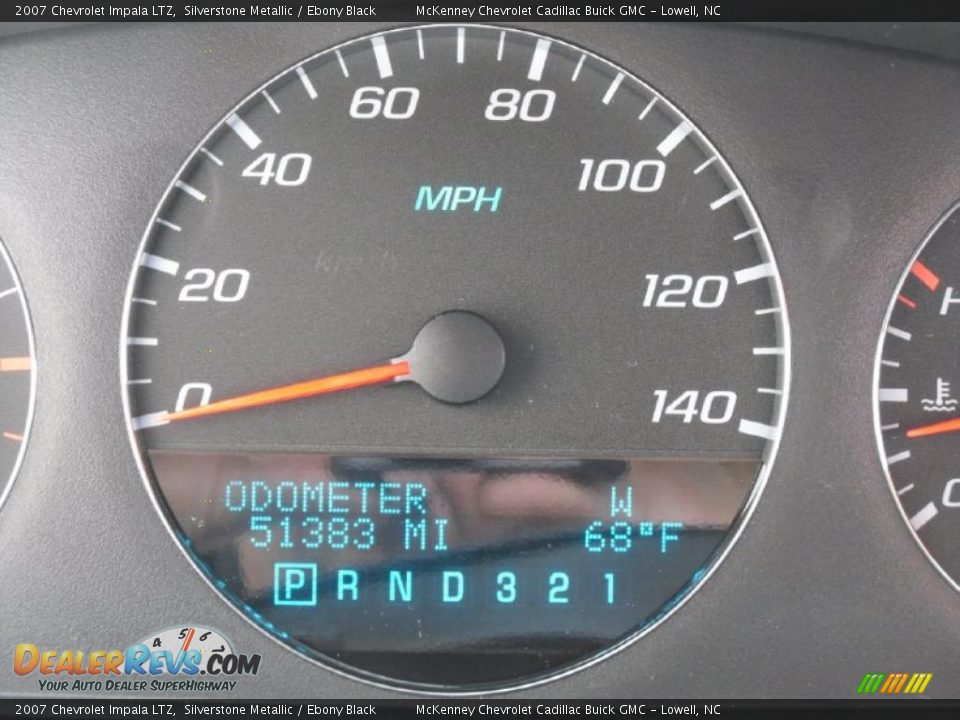 2007 Chevrolet Impala LTZ Silverstone Metallic / Ebony Black Photo #28