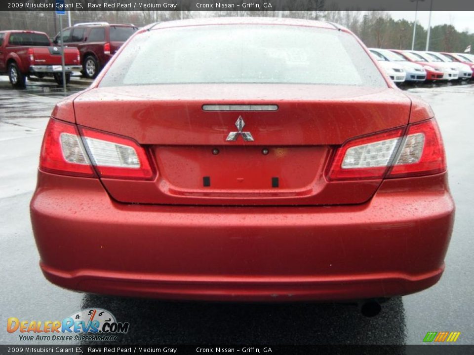 2009 Mitsubishi Galant ES Rave Red Pearl / Medium Gray Photo #4