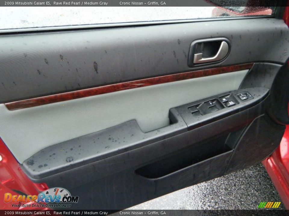 2009 Mitsubishi Galant ES Rave Red Pearl / Medium Gray Photo #10