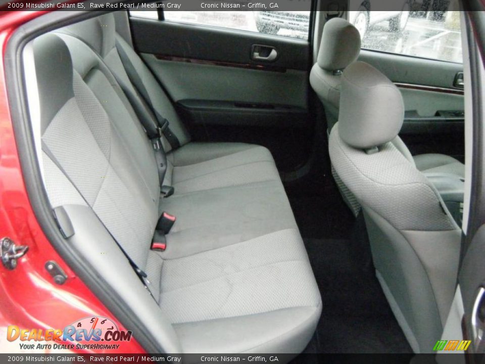 2009 Mitsubishi Galant ES Rave Red Pearl / Medium Gray Photo #12