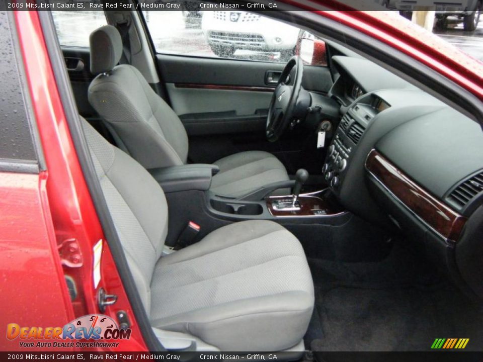 2009 Mitsubishi Galant ES Rave Red Pearl / Medium Gray Photo #13