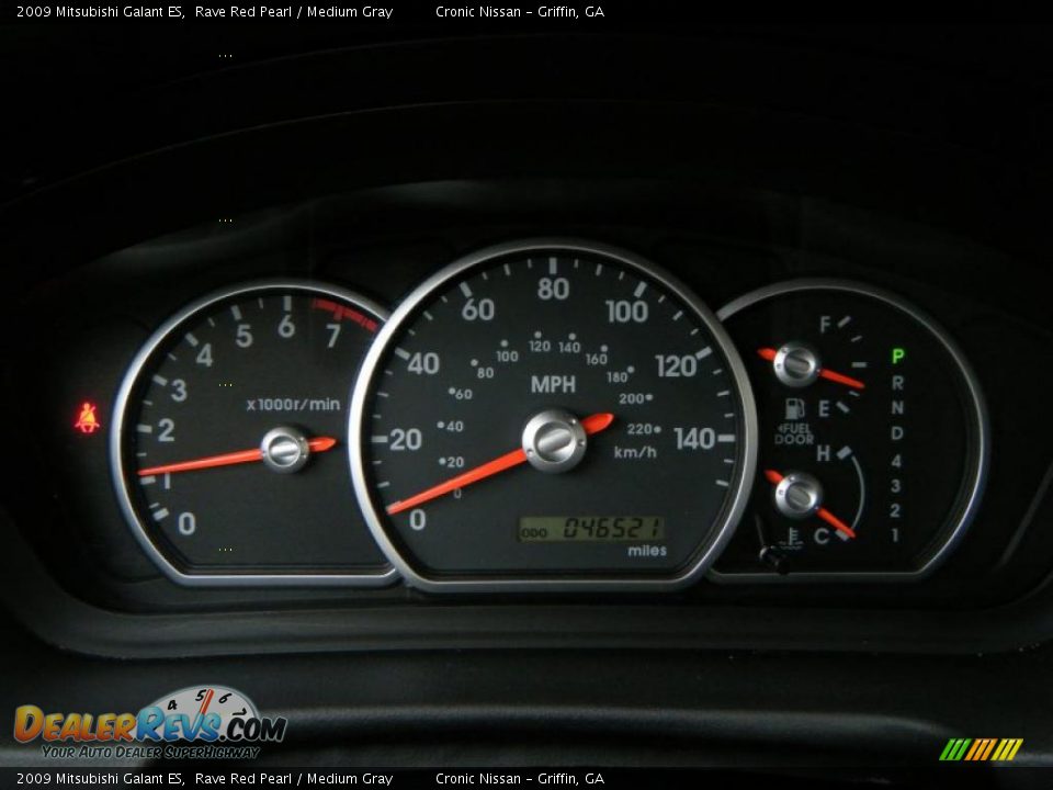 2009 Mitsubishi Galant ES Rave Red Pearl / Medium Gray Photo #17