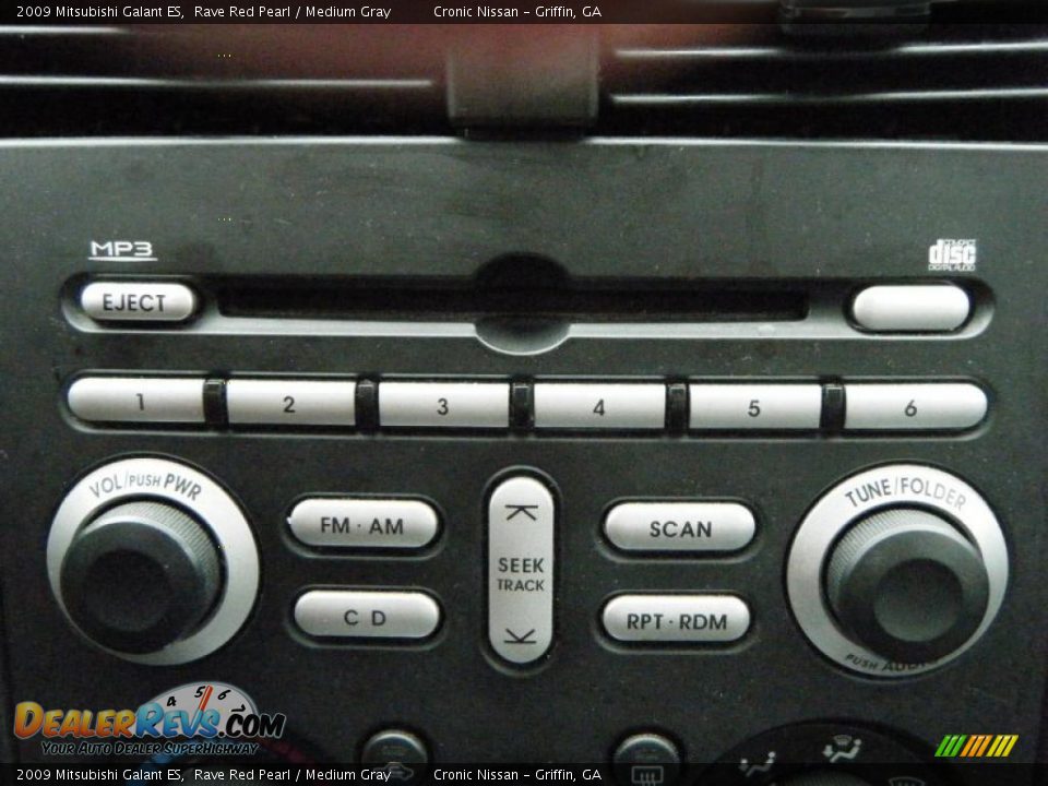2009 Mitsubishi Galant ES Rave Red Pearl / Medium Gray Photo #19