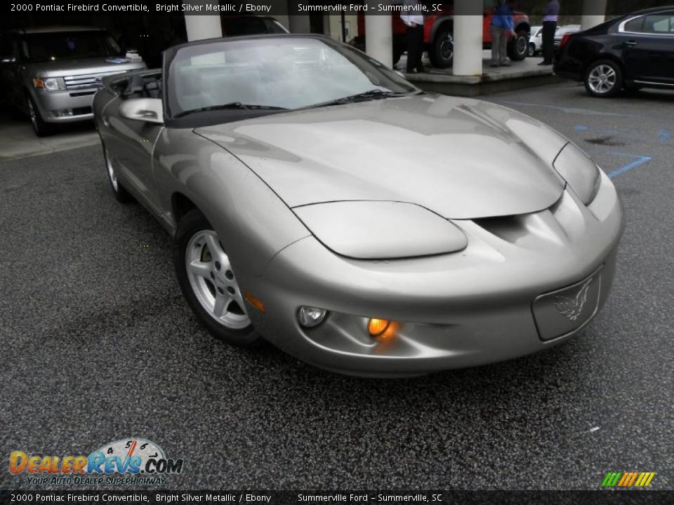 2000 Pontiac Firebird Convertible Bright Silver Metallic / Ebony Photo #1