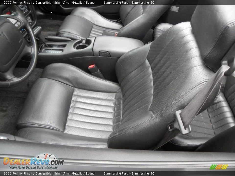 2000 Pontiac Firebird Convertible Bright Silver Metallic / Ebony Photo #4