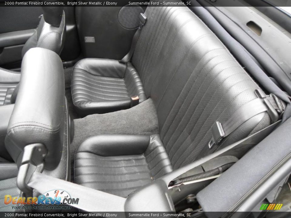 2000 Pontiac Firebird Convertible Bright Silver Metallic / Ebony Photo #5