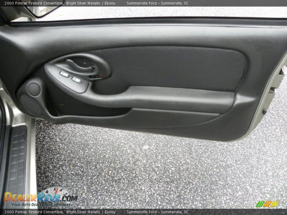 2000 Pontiac Firebird Convertible Bright Silver Metallic / Ebony Photo #8