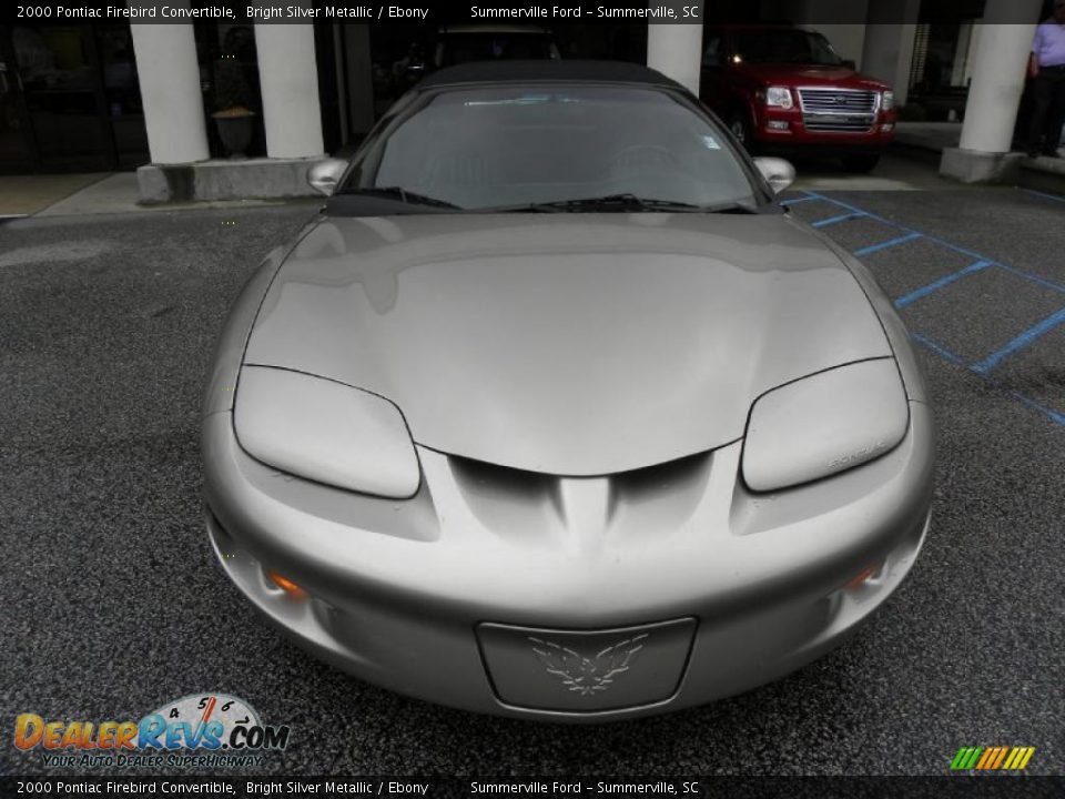 2000 Pontiac Firebird Convertible Bright Silver Metallic / Ebony Photo #15