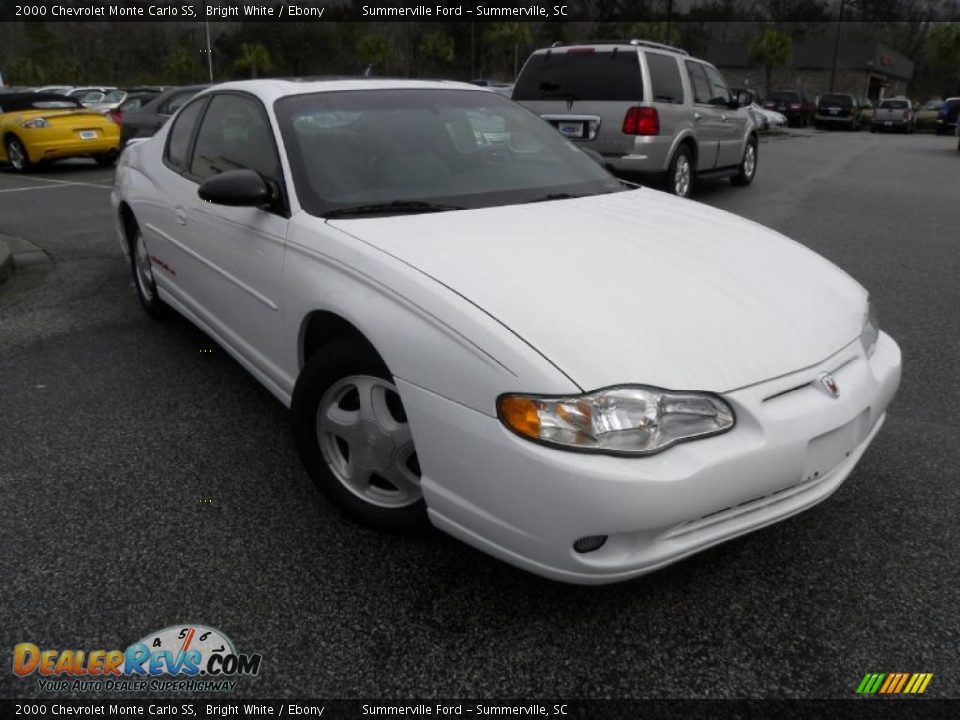 2000 Chevrolet Monte Carlo SS Bright White / Ebony Photo #1