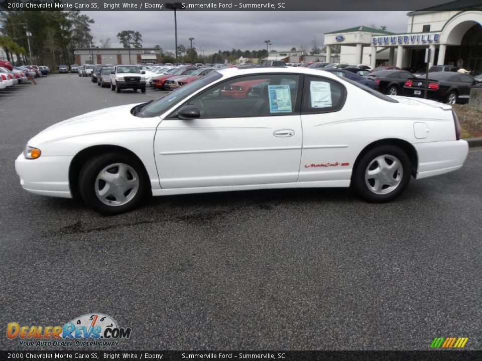 2000 Chevrolet Monte Carlo SS Bright White / Ebony Photo #2