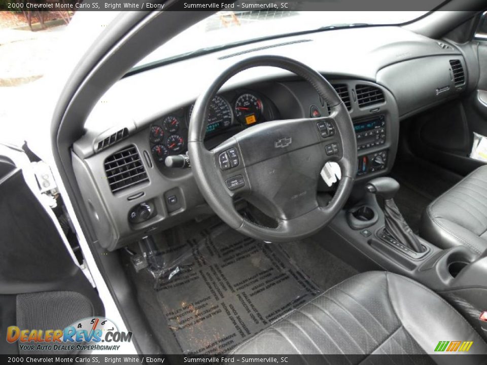 2000 Chevrolet Monte Carlo SS Bright White / Ebony Photo #3