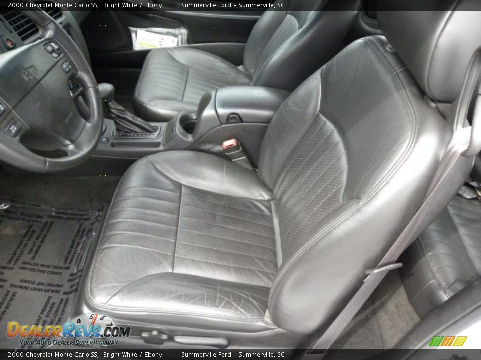 2000 Chevrolet Monte Carlo SS Bright White / Ebony Photo #4