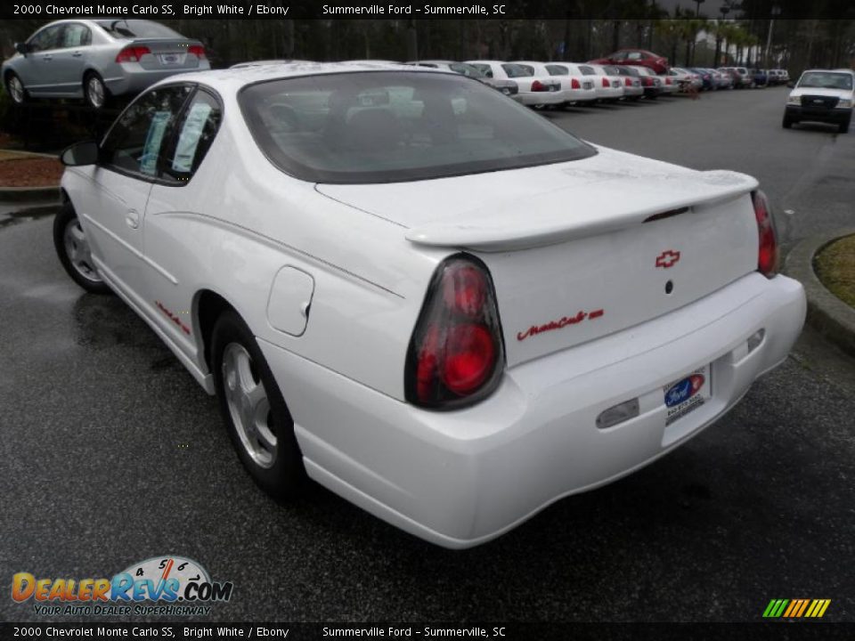 2000 Chevrolet Monte Carlo SS Bright White / Ebony Photo #13