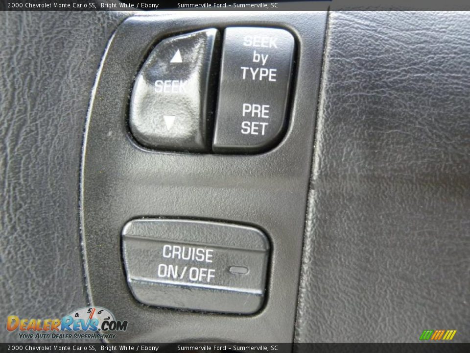2000 Chevrolet Monte Carlo SS Bright White / Ebony Photo #19