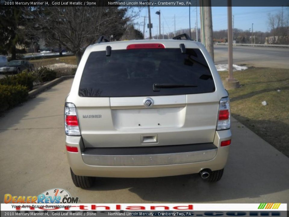 2010 Mercury Mariner I4 Gold Leaf Metallic / Stone Photo #3