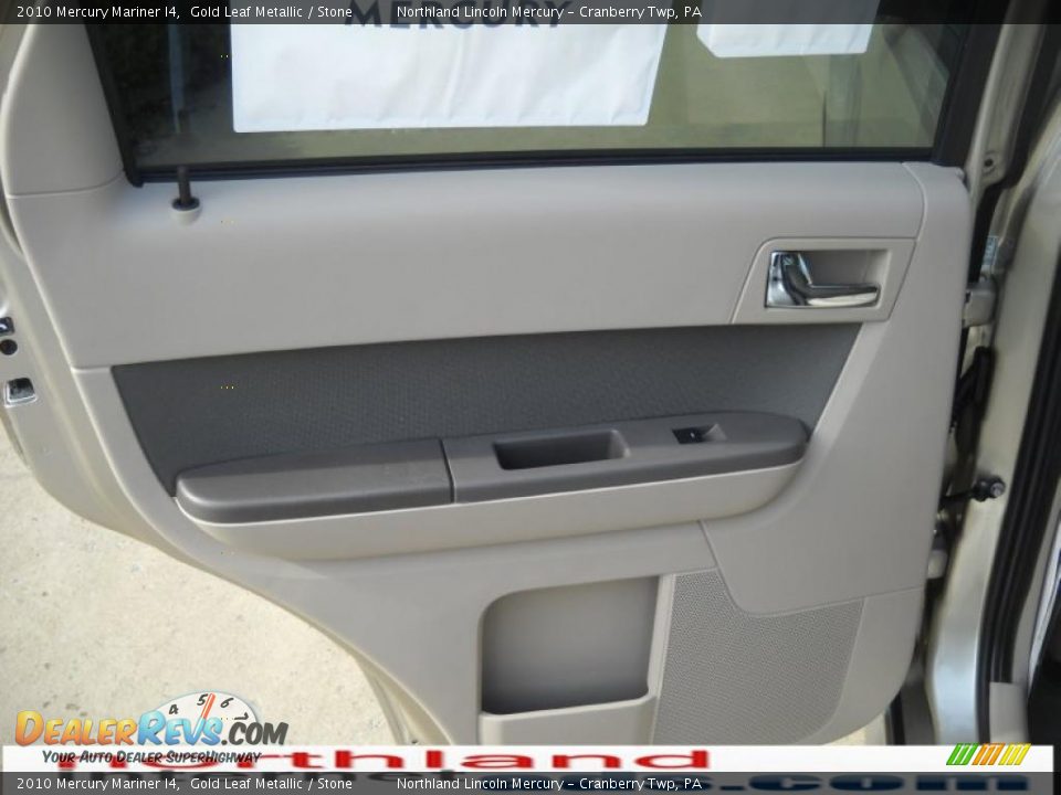 2010 Mercury Mariner I4 Gold Leaf Metallic / Stone Photo #10