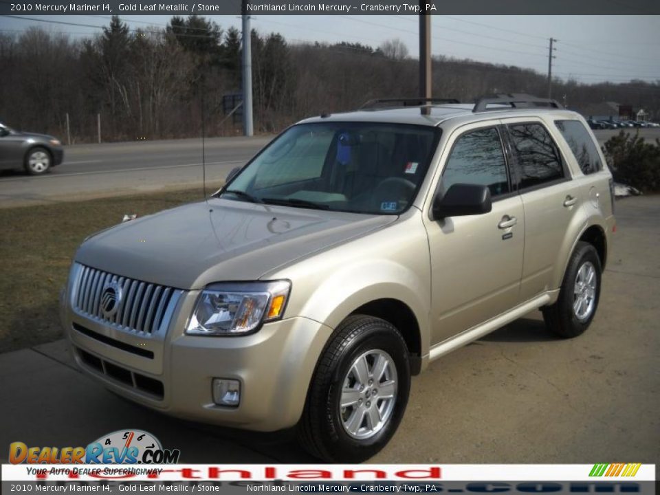 2010 Mercury Mariner I4 Gold Leaf Metallic / Stone Photo #12
