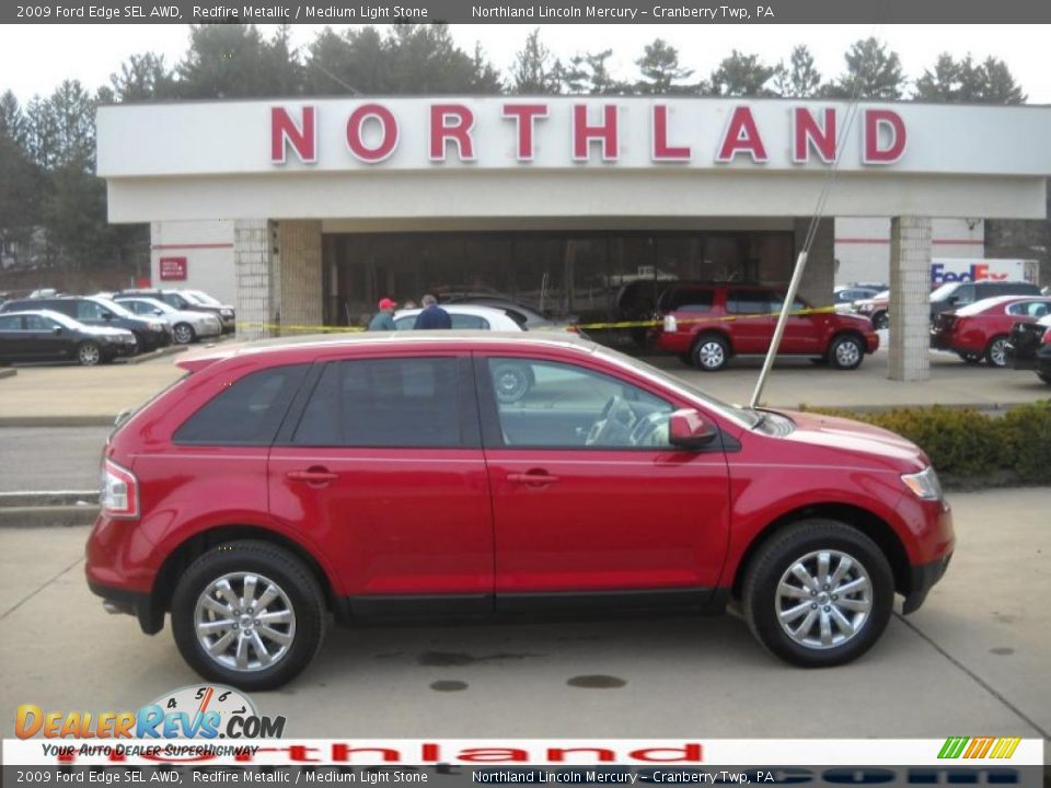 2009 Ford Edge SEL AWD Redfire Metallic / Medium Light Stone Photo #1