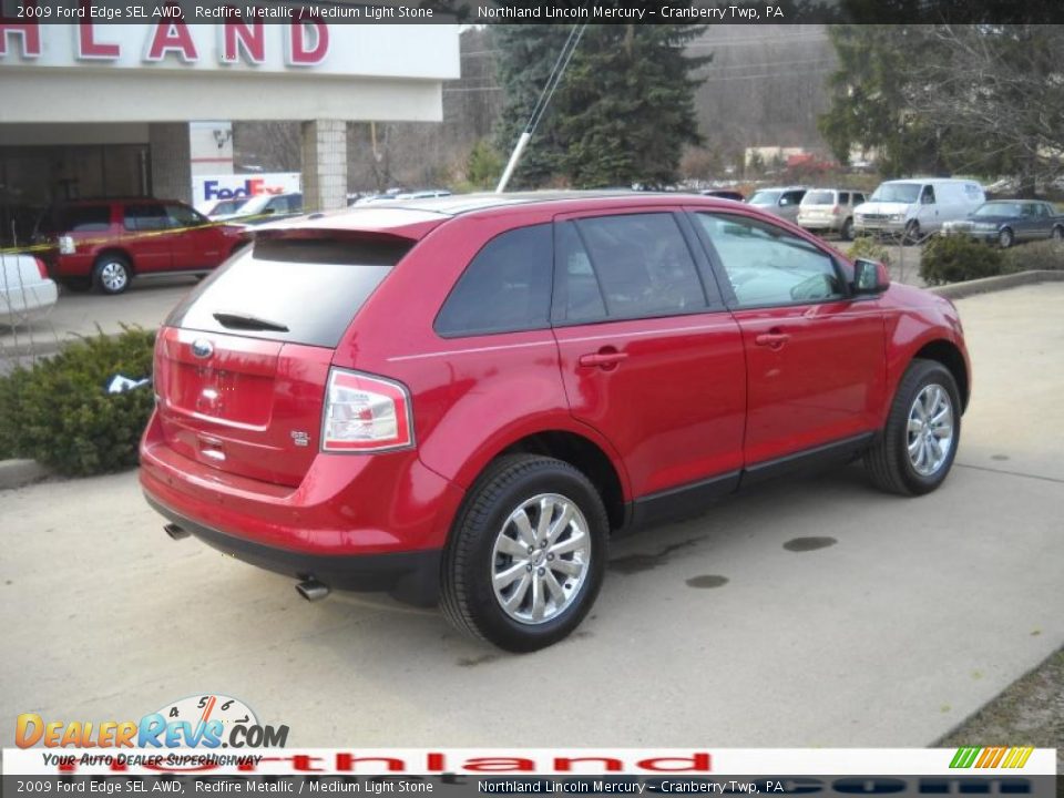 2009 Ford Edge SEL AWD Redfire Metallic / Medium Light Stone Photo #2